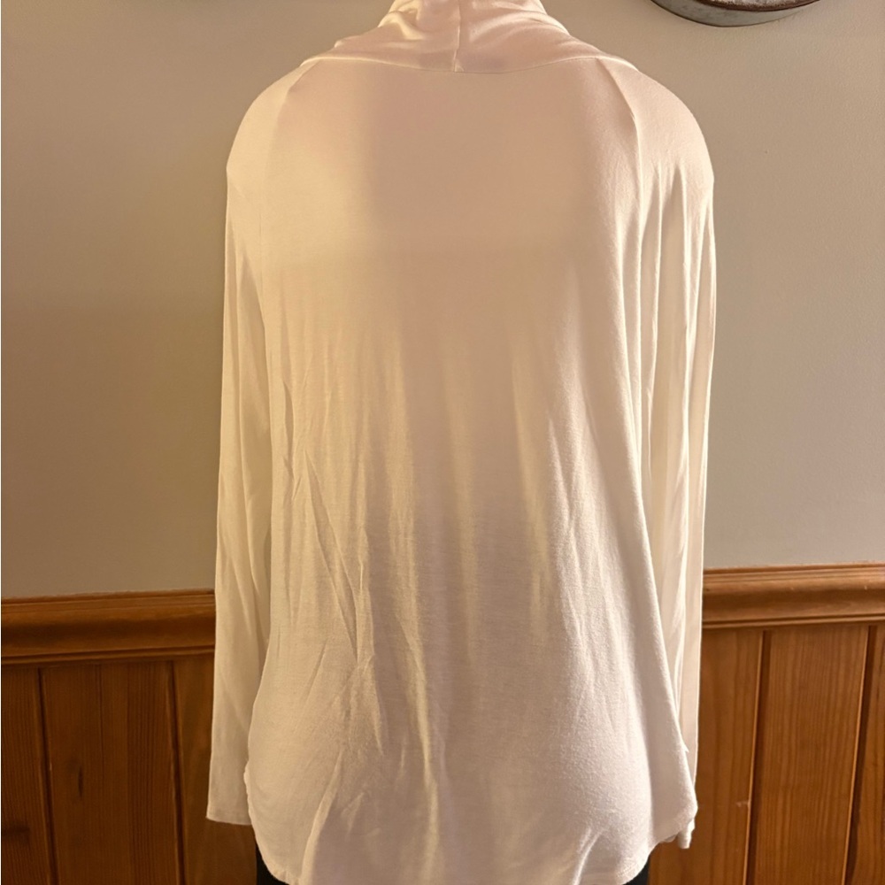 Elegant Cream Cowl Neck Tunic - Picture 5 of 6